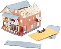 Vista 6 de [YOUNGMODELER] Kits de modelo de montaje de madera de escritorio (casa dúplex)