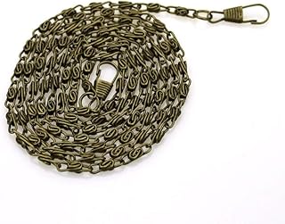 ZHONGJIUYUAN 6 Piece Antique Bronze About 120cm Long Metal Chain for Purses/Bags DIY Purse Accessory