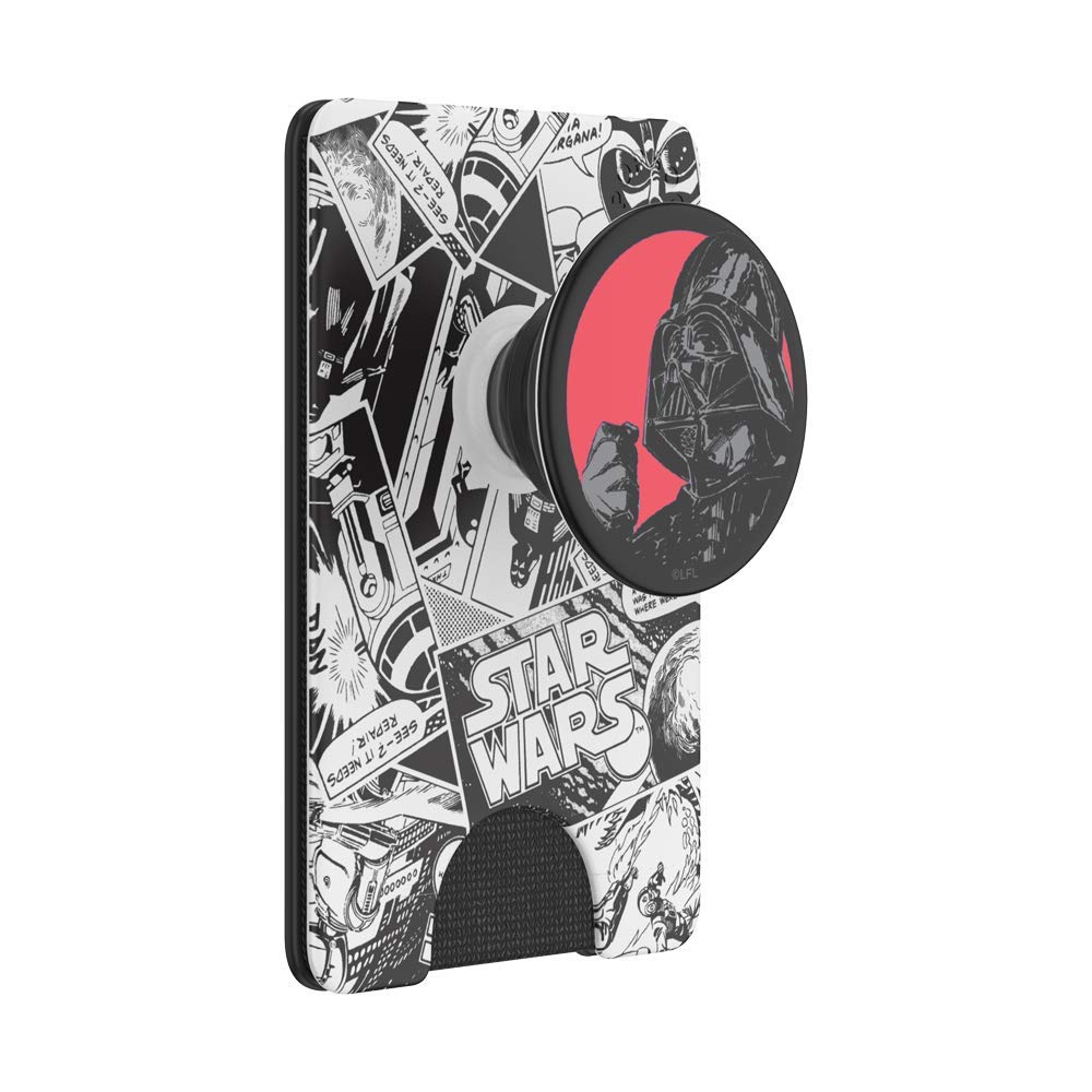 PopSocketsPopWallet+: Swappable and Repositionable Wallet - Star Wars Darth Vader