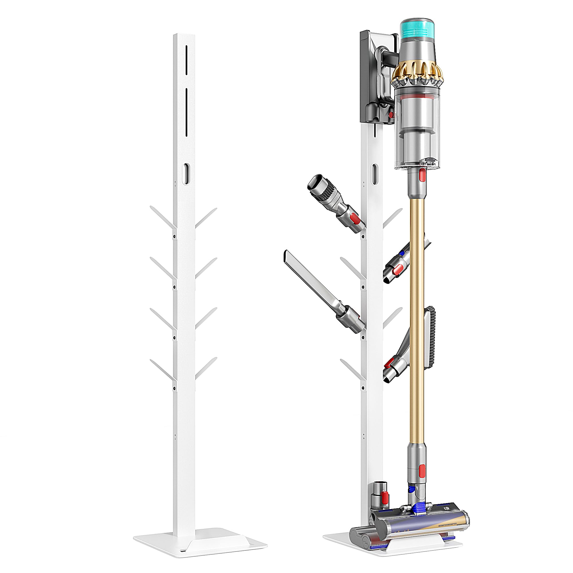 PEGZONE Vacuum Cleaner Stand, Compatible with Dyson G5 V15 V12 V11 V10 V8 V7 V6, NEC180 280TL, S11 A10 A11, Cordless Vacuum Accessories Holder, Vacuum