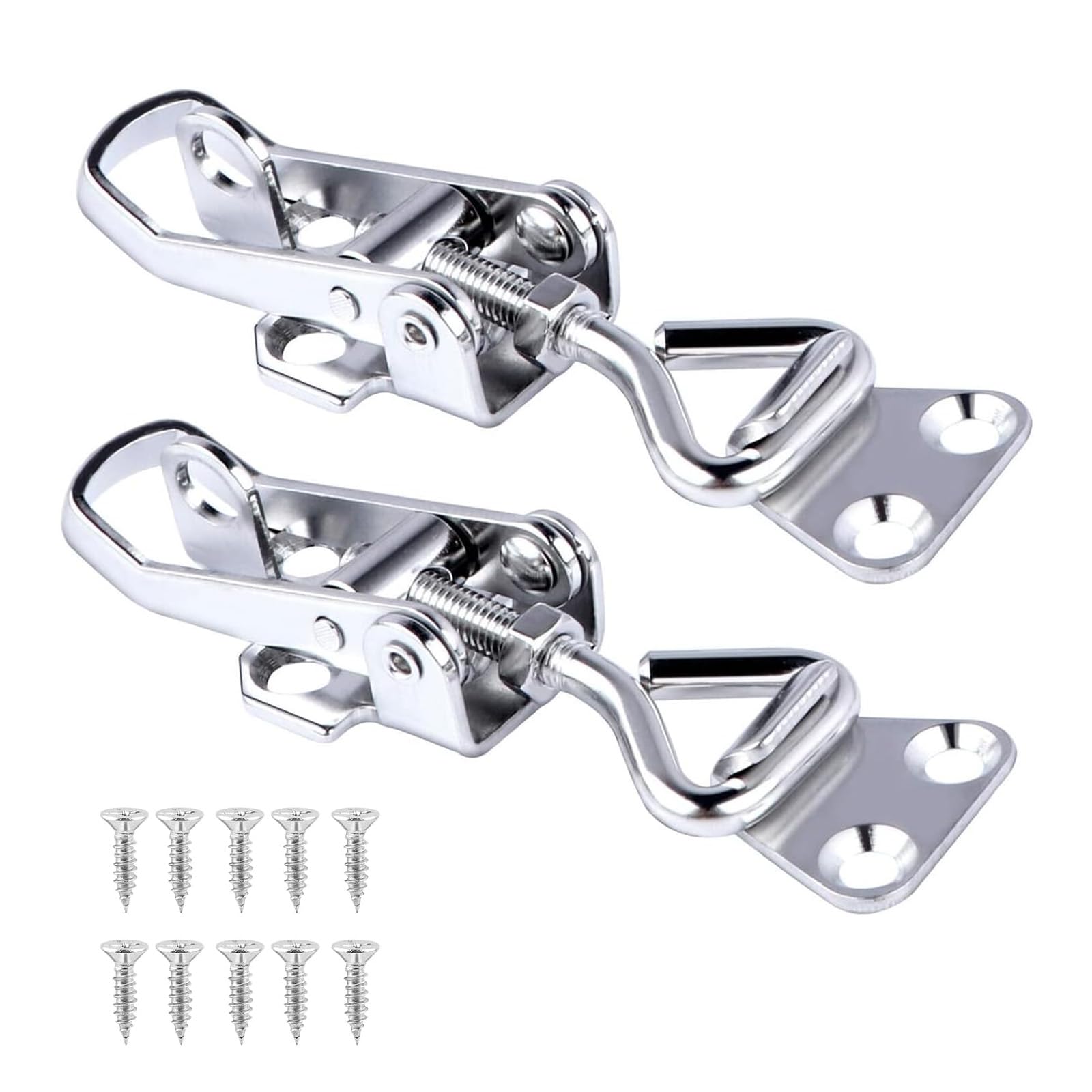 Chiusure A Leva Regolabile 2 Pz - Morsetti A Ginocchiera Con Forza 100 Kg - Foto 8