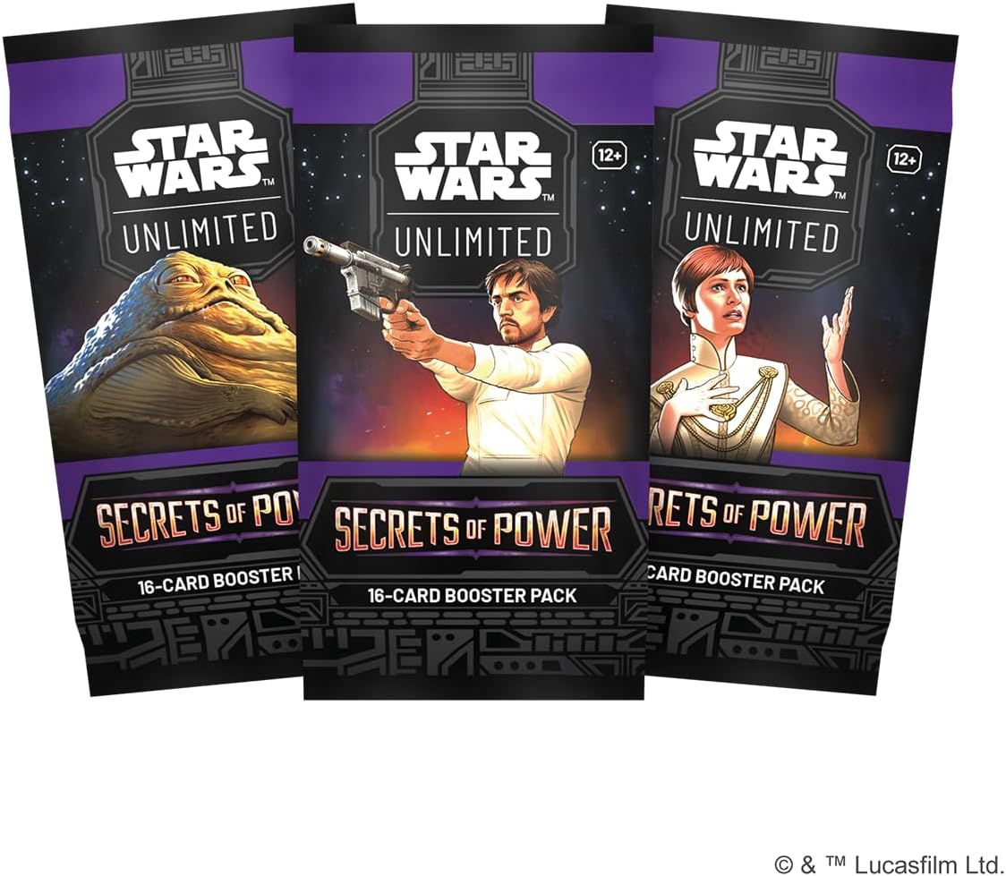 Asmodee - FFG - スター・ウォーズ:アンリミテッド・トレーディングカードゲーム - シークレット・オブ・パワー - 16枚のカードブースター - 大人と子供、12歳以上、2人以上のプレイヤー向け - 英語版