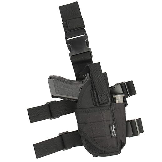 Nehostertfy Drop Leg Holster, Right Handed Tactical Thigh Pistol Gun Holster Leg Harness