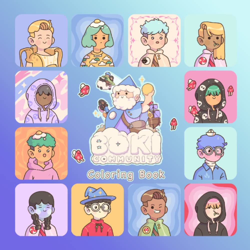 BOKI Community Coloring Book Paperback – Coloring Book, 17 September 2022