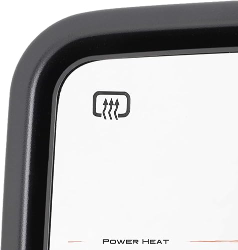 Miniatura 5 de AKKON - Espejos laterales de remolque para Toyota Tundra 2007-2021, color negro, par izquierdo+derecho con luz de giro y señal de punto ciego con