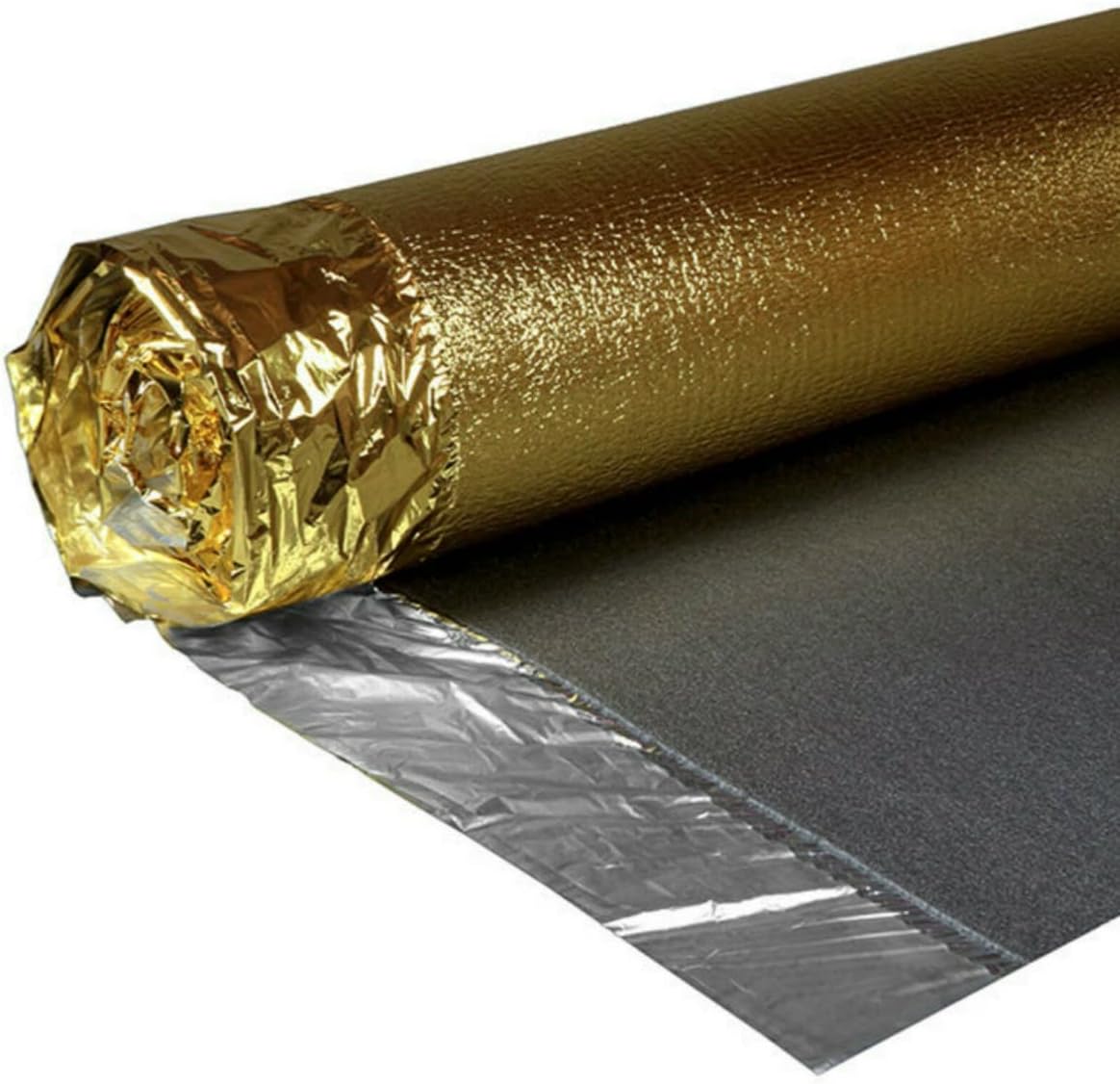 5mm Super Gold Underlay - 1m x 15m Roll (15m2) for Wood/Laminate Flooring - Provides Acoustic Sound and Impact Reduction - Good Cushioning Support Underlayment