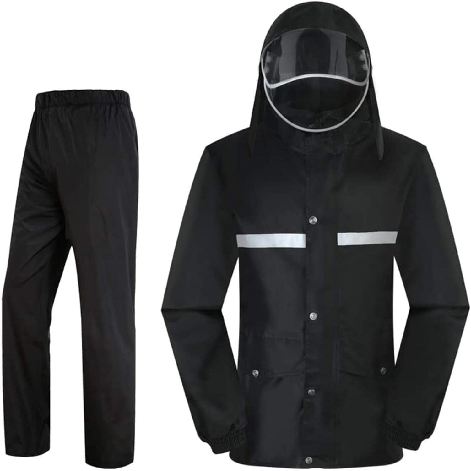 Imperméable pour homme et femme : ensemble veste à capuche légère 4XL