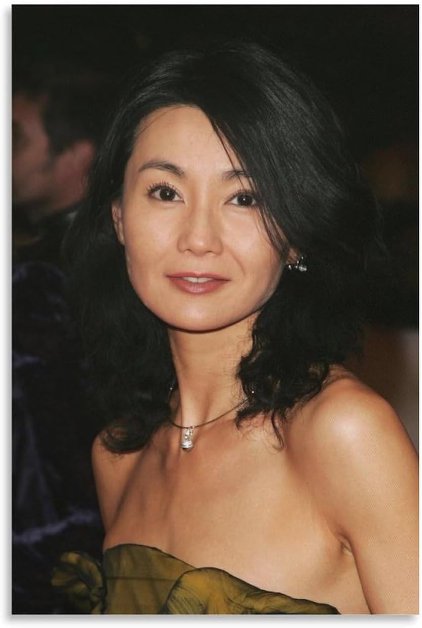 XSQINGMaggie Cheung Man-yuk Famous Actress Poster China Artworks Picture Print Poster Wall Art Painting Canvas Decor Home Posters 08x12inch(20x30cm)