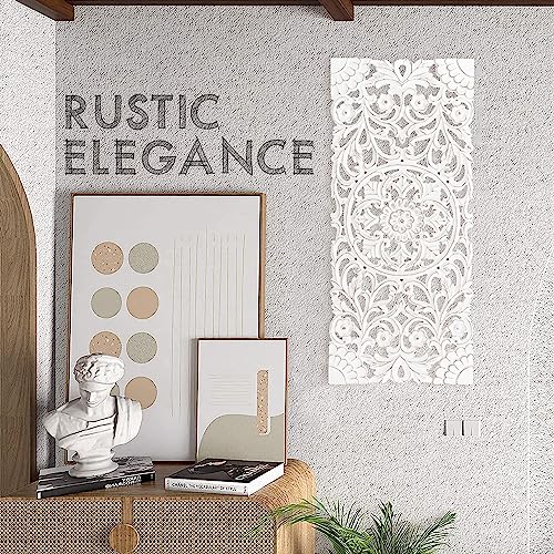 Image of JUST FOR YOU DESIGNS OLIVER 16X36 CARVED RECTANGULAR MEDALLION OLD