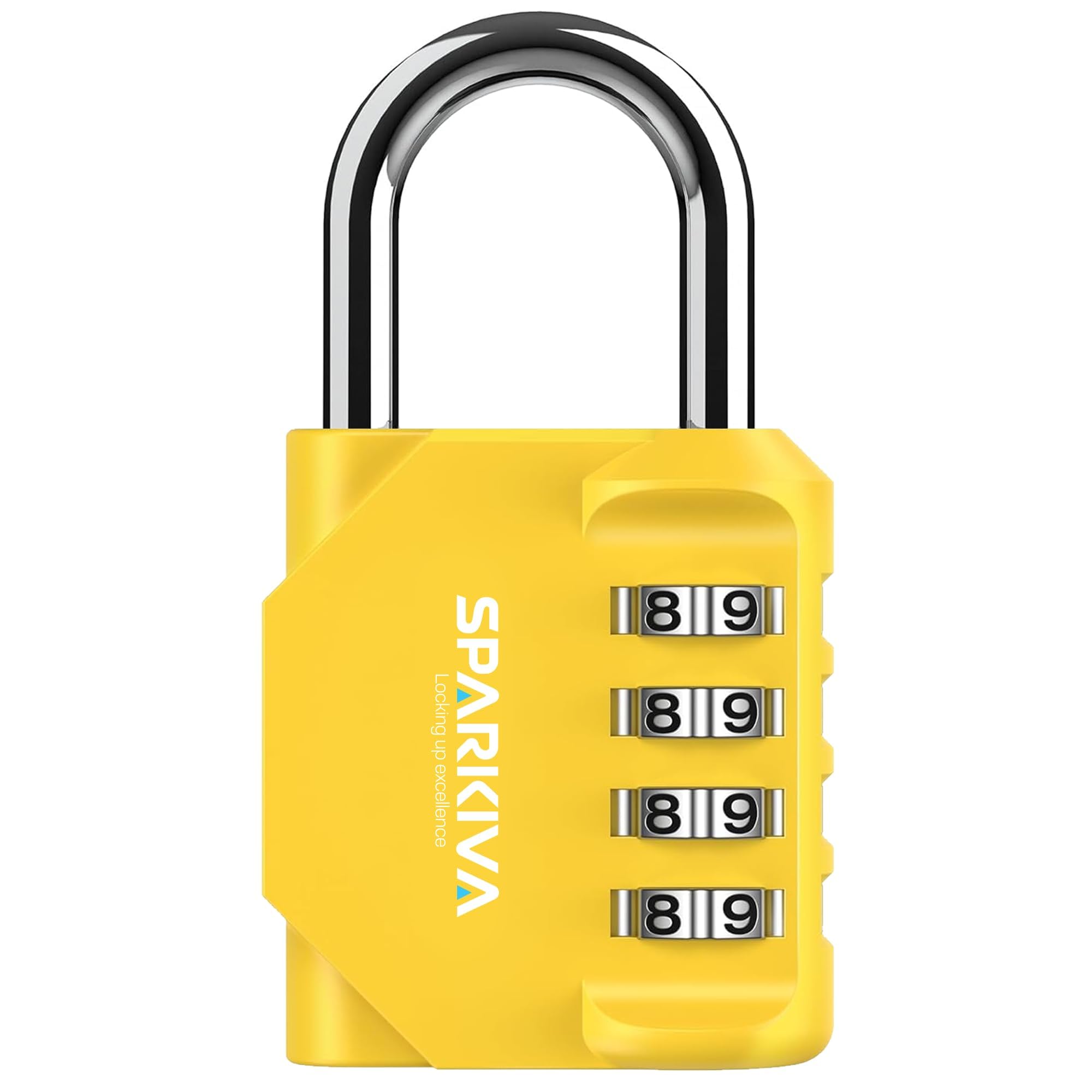 Combination Padlock with Code Yellow
