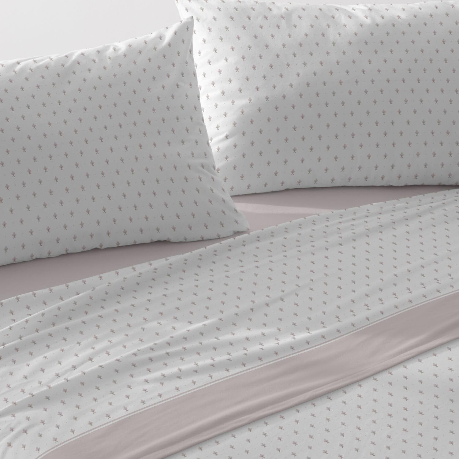Burrito Blanco | Juego de Sábanas Velvelina Invierno Cama 150-160 Nude | 4 Piezas: Bajera, Encimera y 2 Fundas | 100% Poliéster | Cálidas | Extra Suaves | Tacto Suave | No Necesita Planchado