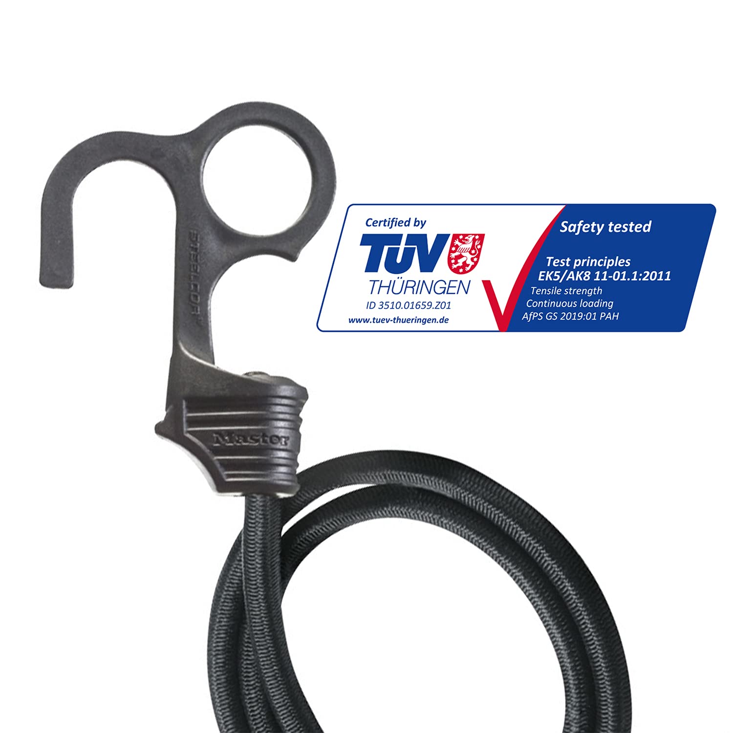 Cavi Elastici Master Lock 3018EURDAT - Confezione Da 4, 25 Cm, Ganci Invertiti, Per Trasporto E Campeggio - Foto 11