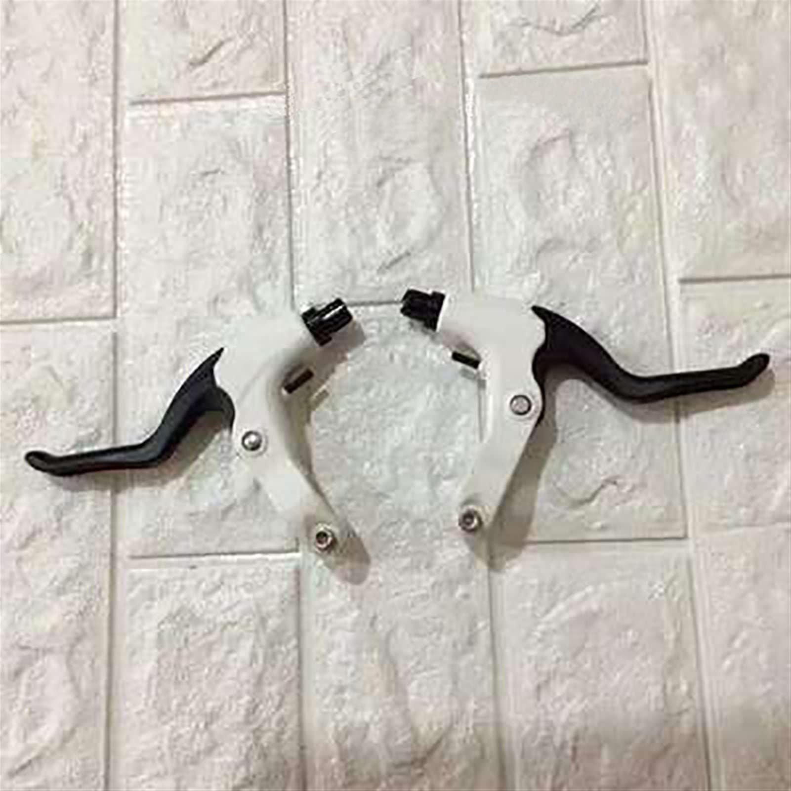 Palanca de freno de bicicleta Mango de freno ultraligero de montaña Freno en V / Mango de freno de disco Freno Aleación de aluminio Juego de freno de disco de bicicleta hidráulica de montaña (Blanco)