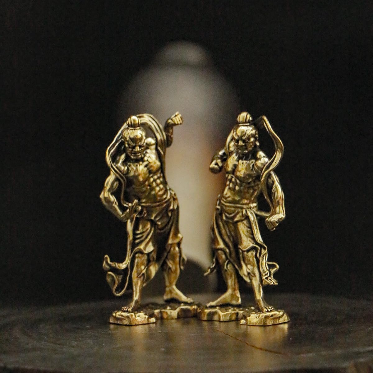 Amazon.co.jp: DFJLWKE【金剛力士像 置物】真鍮製 2体セット(高さ6.6cm