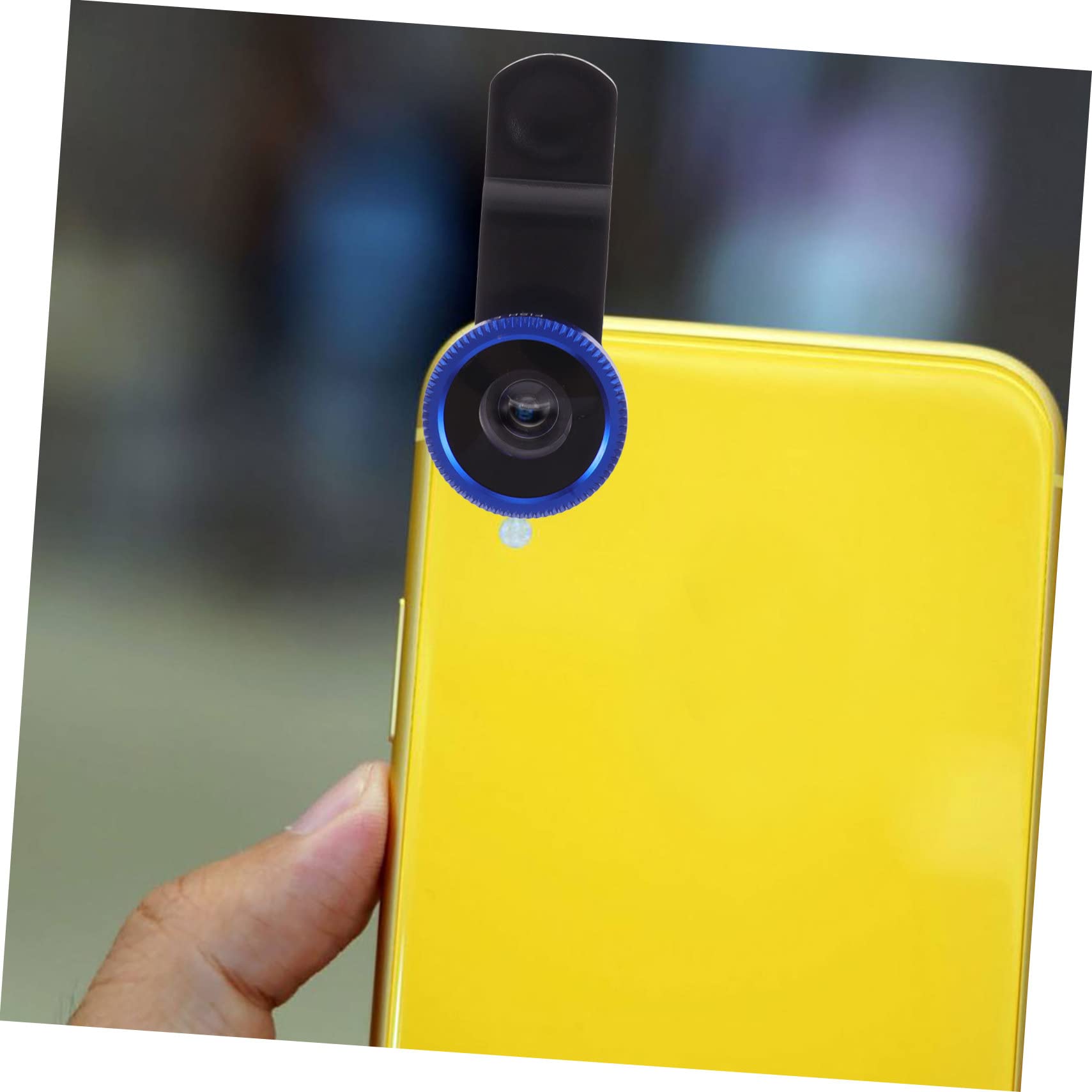 Balacoo Mobile Phone Lens Super Wide Angle Macro Clip Lens Stylish Blue Easy Install High Definition