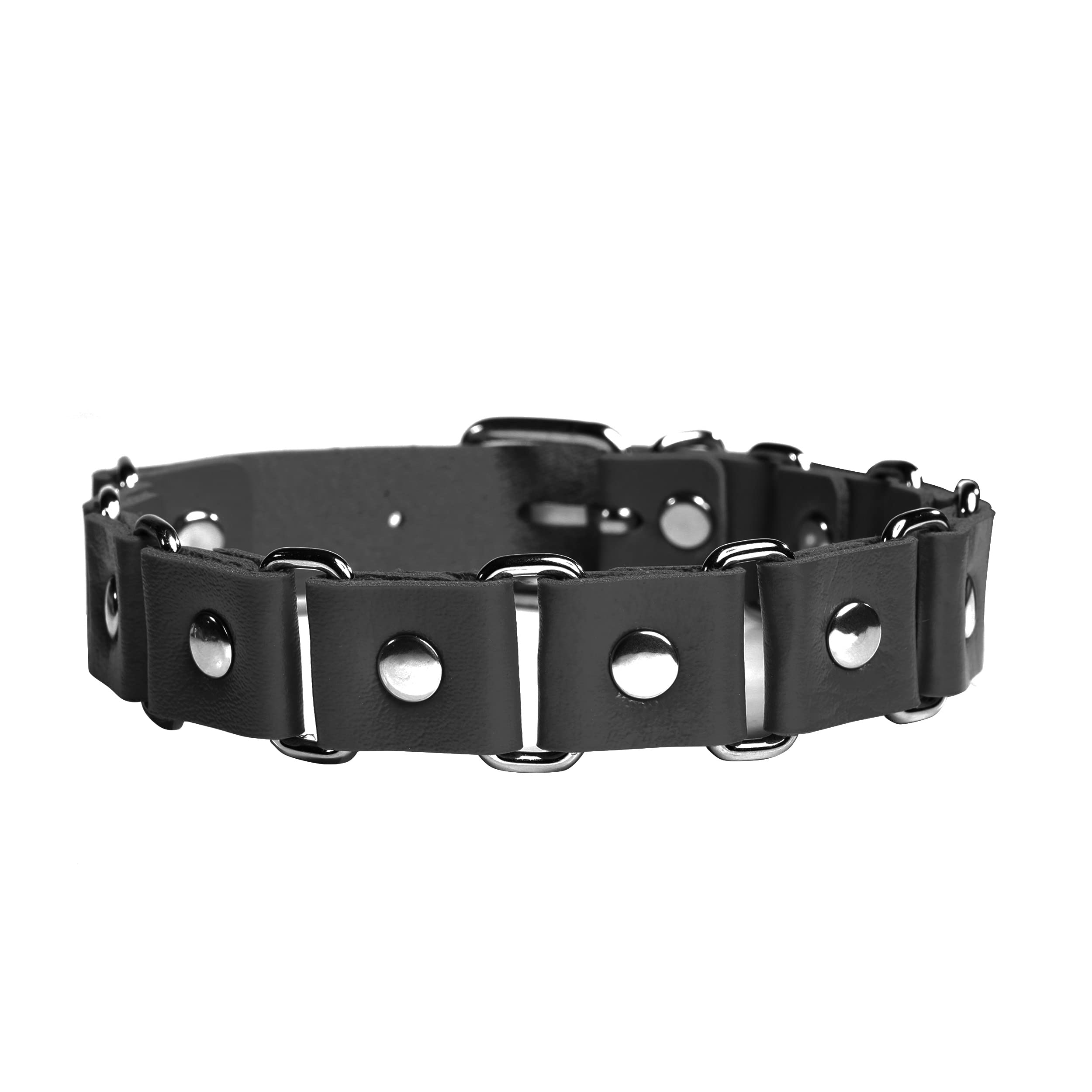 Collier Choker Punk Gothique Cuir PU – Ras De Cou Rétro Vintage Unisexe Avec Boucle, Style Motard Rock