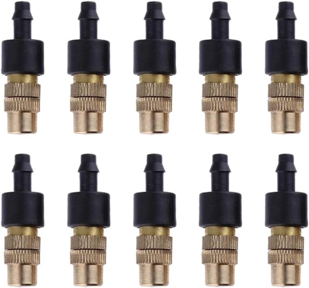 10-100pcs 4/7 Dripper Drip Head Adjustable Brass Sprinkler Head Agricultural Misting Nozzles Gardening Irrigation for Garden, Patio, Greenhouse(39mm-30PCS)