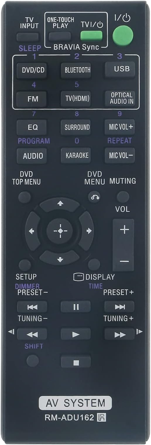 RM-ADU162 Replacement WINFLIKE Infrared Remote Control Suit for Sony DVD HBD-DZ650 HBD-DZ950 DAV-DZ950 DAV-DZ350 DAV-DZ650 HBD-DZ350 Home Theater AV System