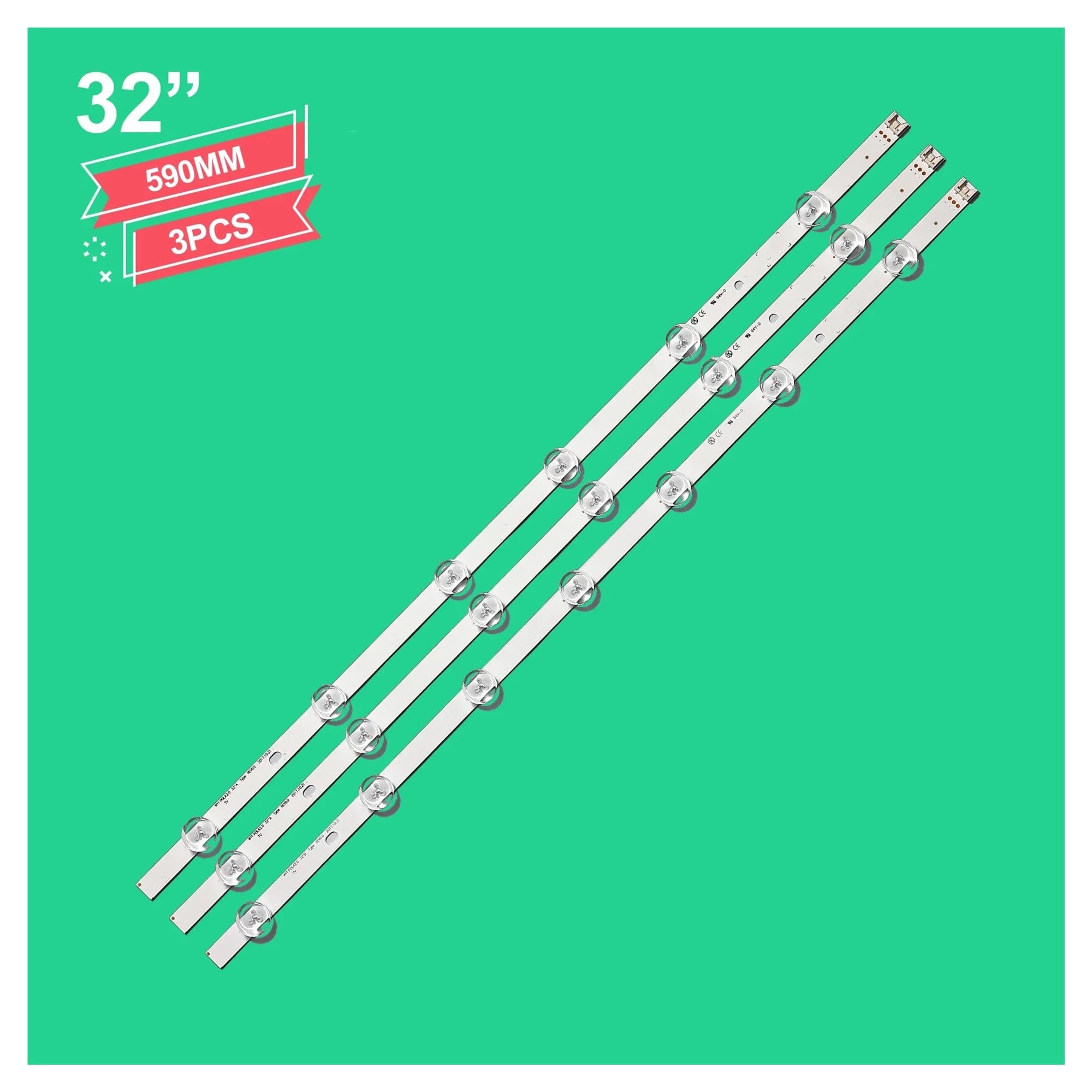 1/2/5/10 Set LED Backlight Strip for DE LED TV 32" 32LN540B Uot Pola2.0 32ln54 Agf78399401 32LN5707 HC320DXN-VHFPA-21XX(Size:10 Set)