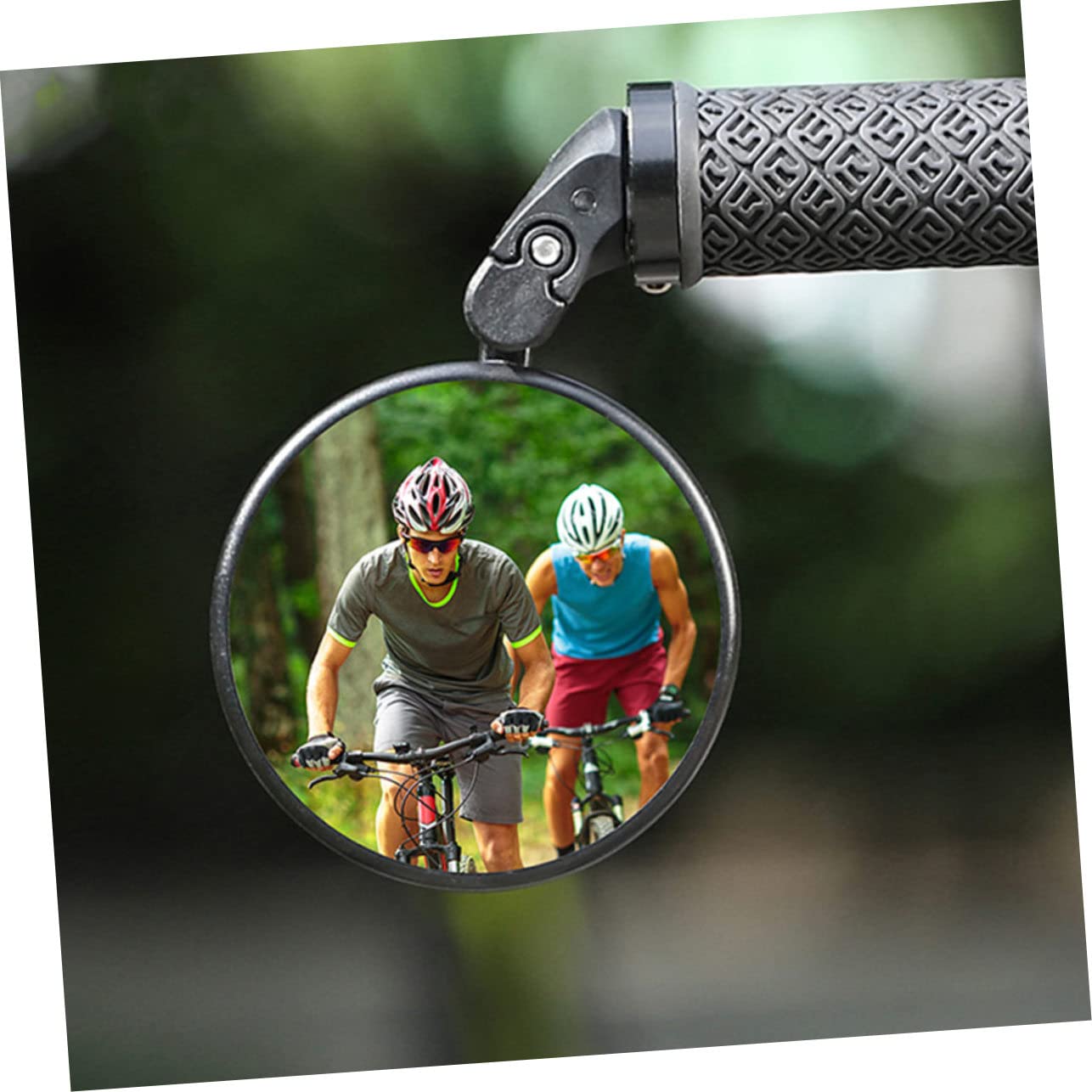 VANZACK 3stücke Faltbarer Fahrrad Rückspiegel Sicherheitslenkerspiegel Mit Konvexer Linse Kompakt Leicht Zu Installieren Für Mountainbikes Schwarz Perfektes Fahrradzubehör Für