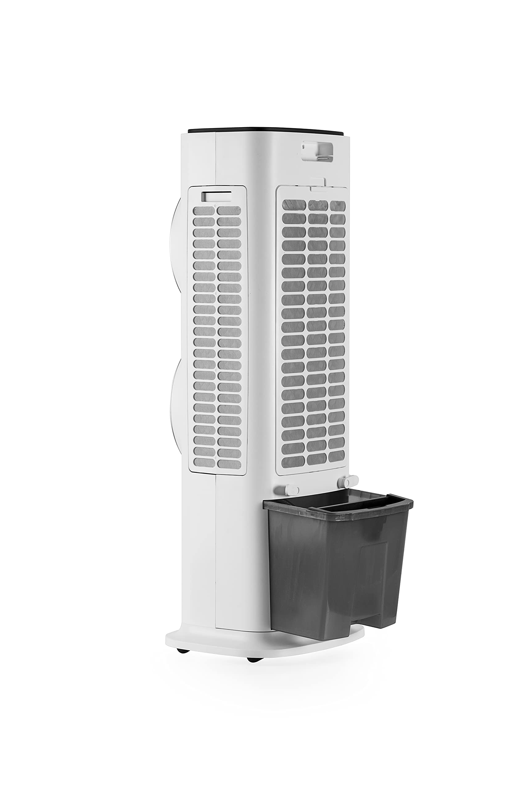 MACOM, Potentissimo raffrescatore evaporativo con Doppia Ventola, Bianco, Flusso d’Aria: 28,6 m3/Minuto, Enjoy & Relax 988 Power Double Wind