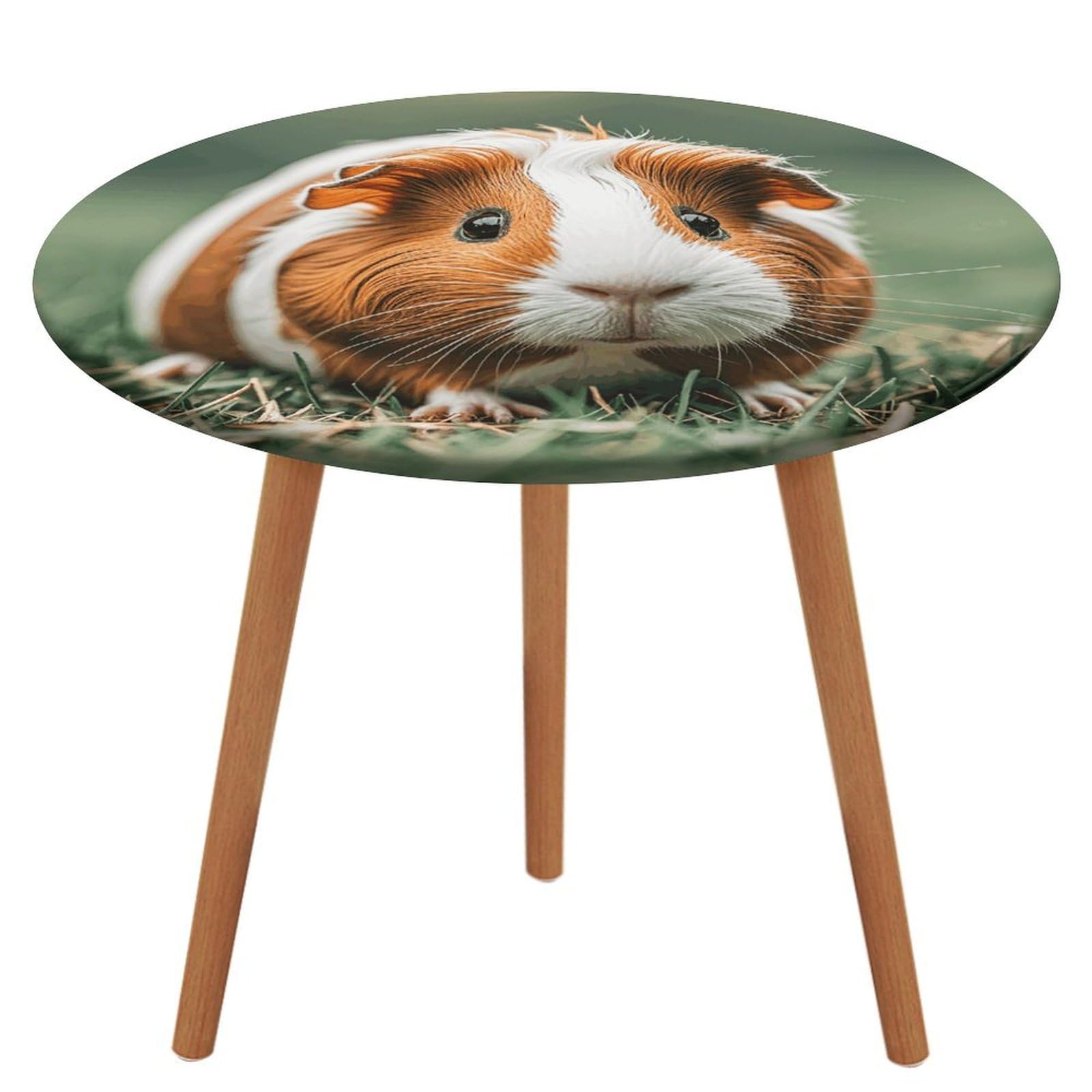 Nappe ronde imprimée de Guinée élastique imperméable 130 cm pour table intérieur