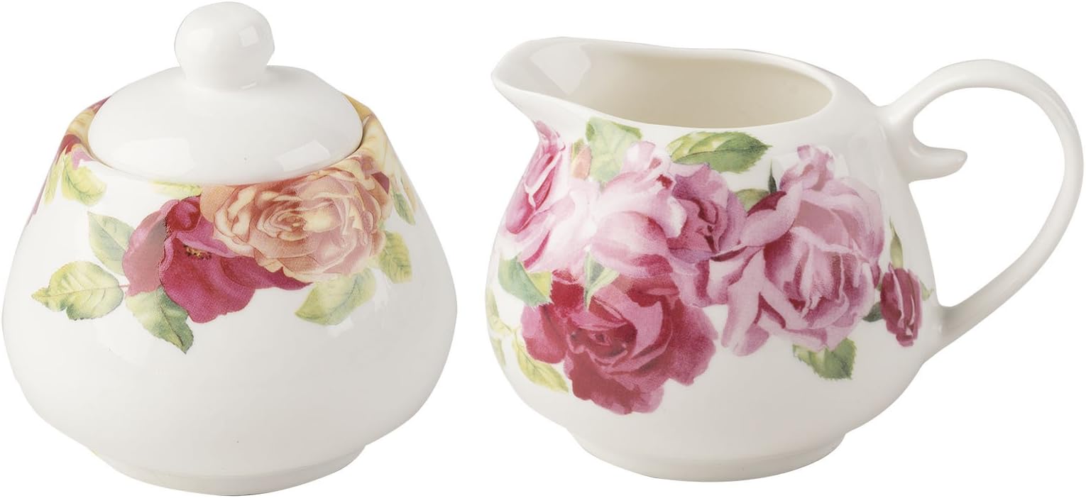 Royal Botanic Gardens, Kew “Southbourne Rose” 2-Piece Set of Sugar Bowl and Creamer