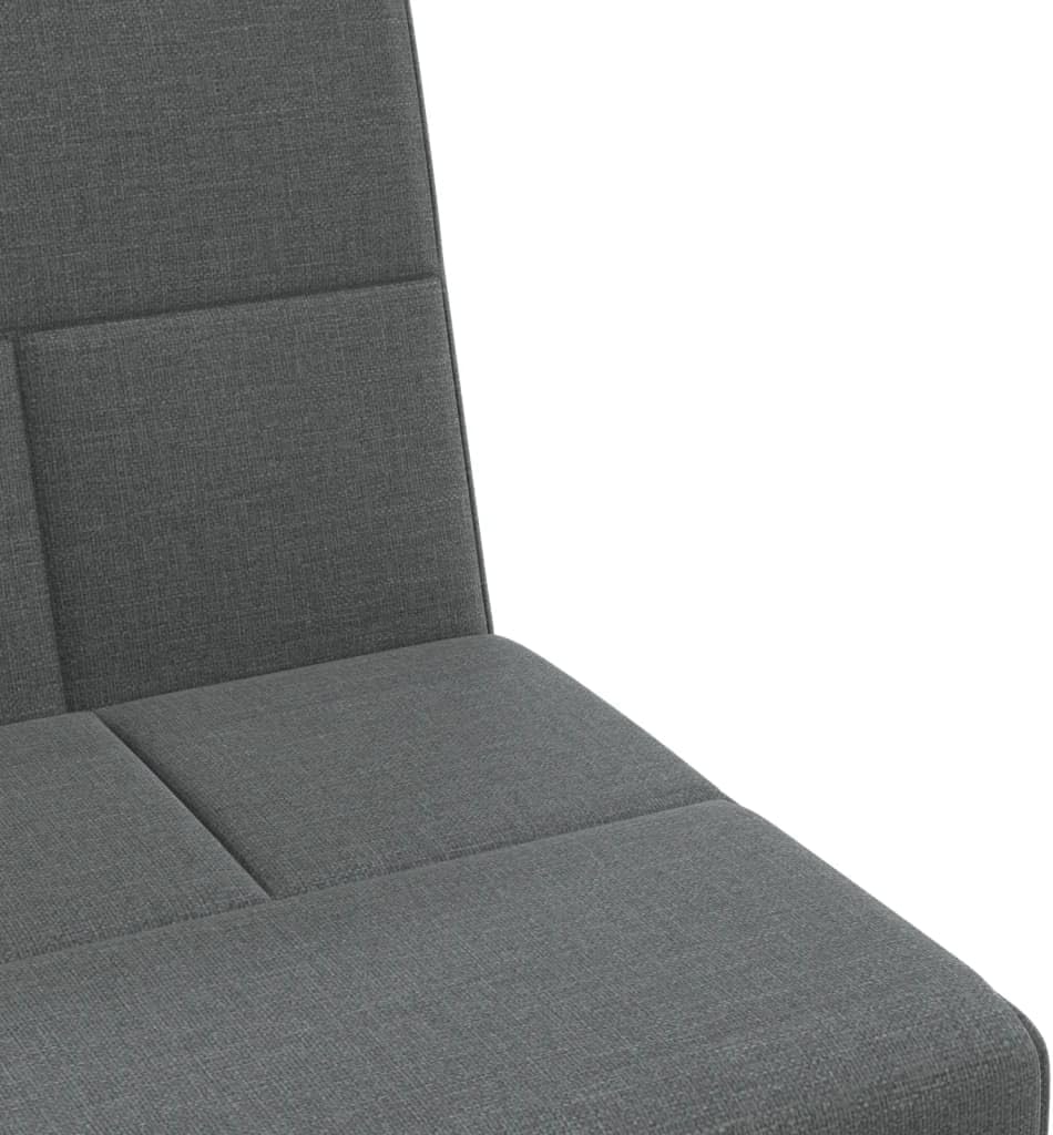 L-Shaped Sofa Bed Dark Grey Living Room Furniture