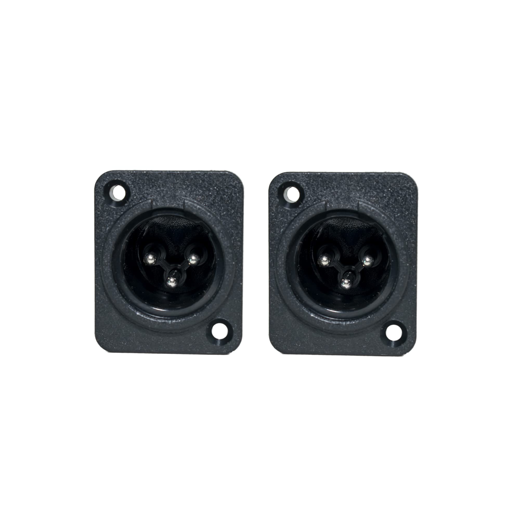 Ovicart MIC XLR 3Pin Male Chassis Panel Mount Socket Black Audio Plug Socket Adapter-image-36