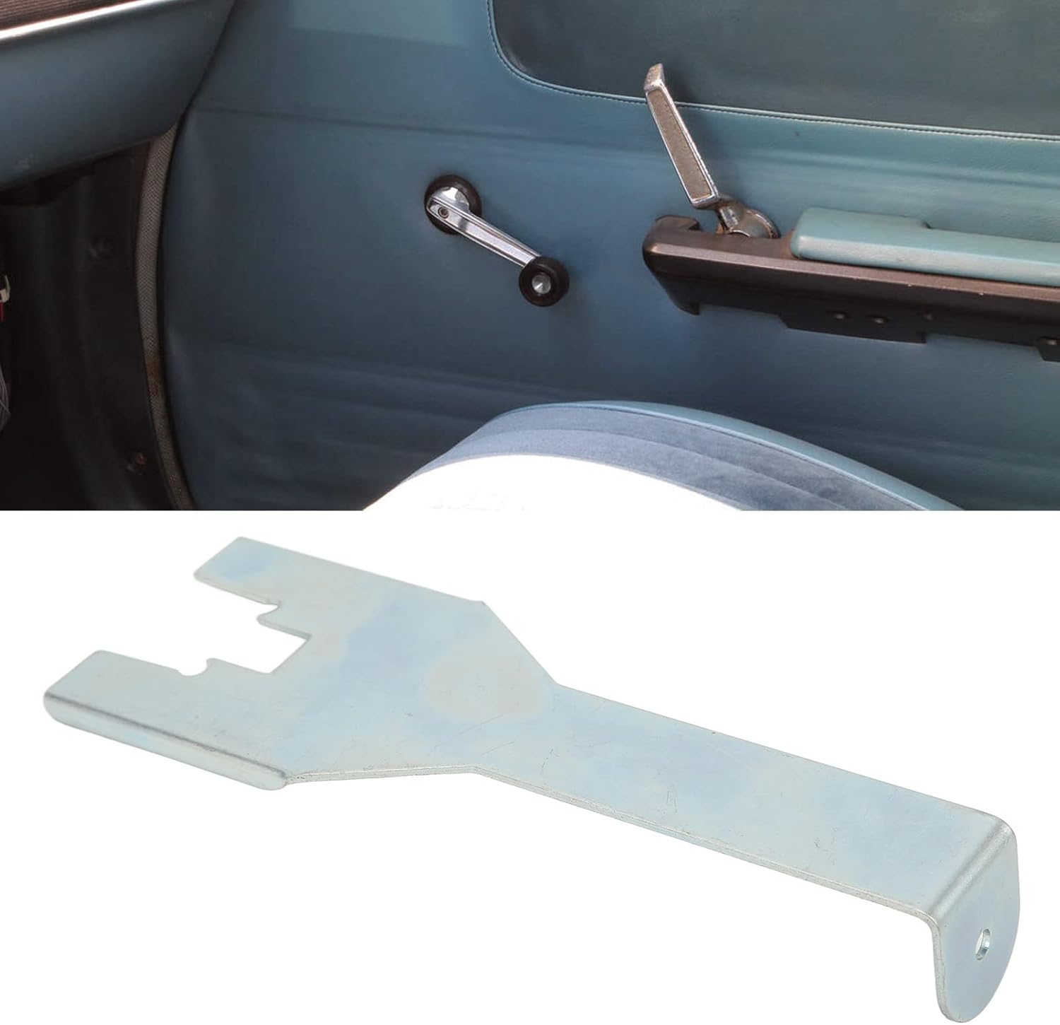 Yctze Window Crank Remover,Iron Interior Door Window Crank Handle Removal Tool C Type for Chevy Upholstery Glass
