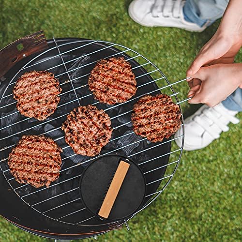 Joejis Burger Meat Bacon Press - Heavy Duty Cast Iron Non-Stick - Hamburger Patty Maker - Burger Smasher to Sear Perfect Char Marks
