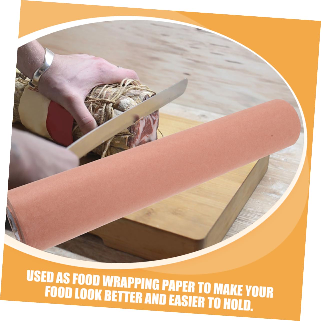 PLAFOPE Rotolo di Carta da Macellaio Rosa per Cucina, Carta da Forno Antiaderente e Resistente, per Preparare Carne e Cottura al Forno, Creativo