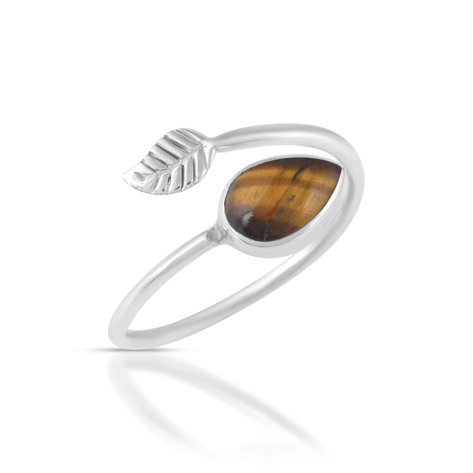 Tiger Eye 925 Sterling Silver Gemstone Designer Ring For Girls and Women (B08VH9TW6Z) Amazon Price History, Amazon Price Tracker