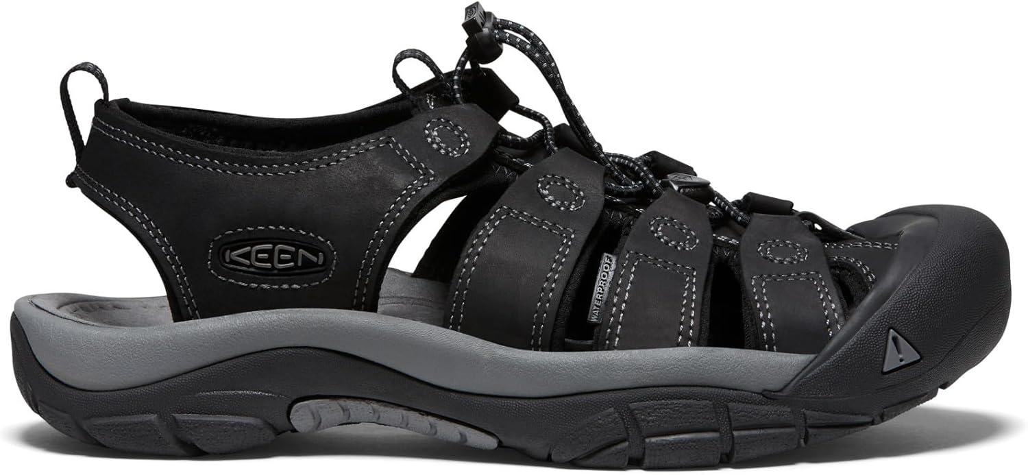 KEEN Men's, Newport Sandal 10 Black/Steel Grey