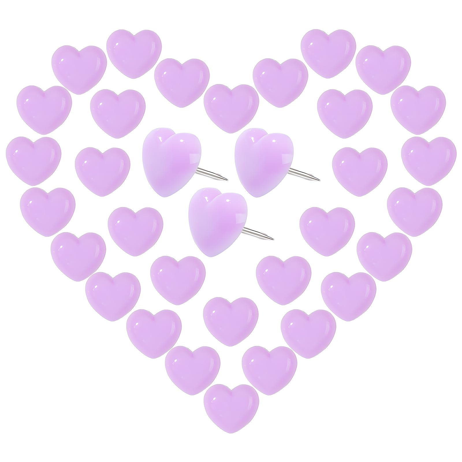 VAPKER Liefde Hart Push Pins 150Pcs Witte Duim Tacks Tekening Pins Leuke Plastic Pushpins Decoratieve Pins Met Stalen Punt Kaart Tacks Voor Foto's Muur
