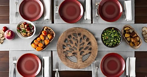 Miniatura 5 de Salvamanteles de madera hechos a mano para platos calientes, soporte para platos y ollas, almohadilla caliente para decoración de mesa de cocina y