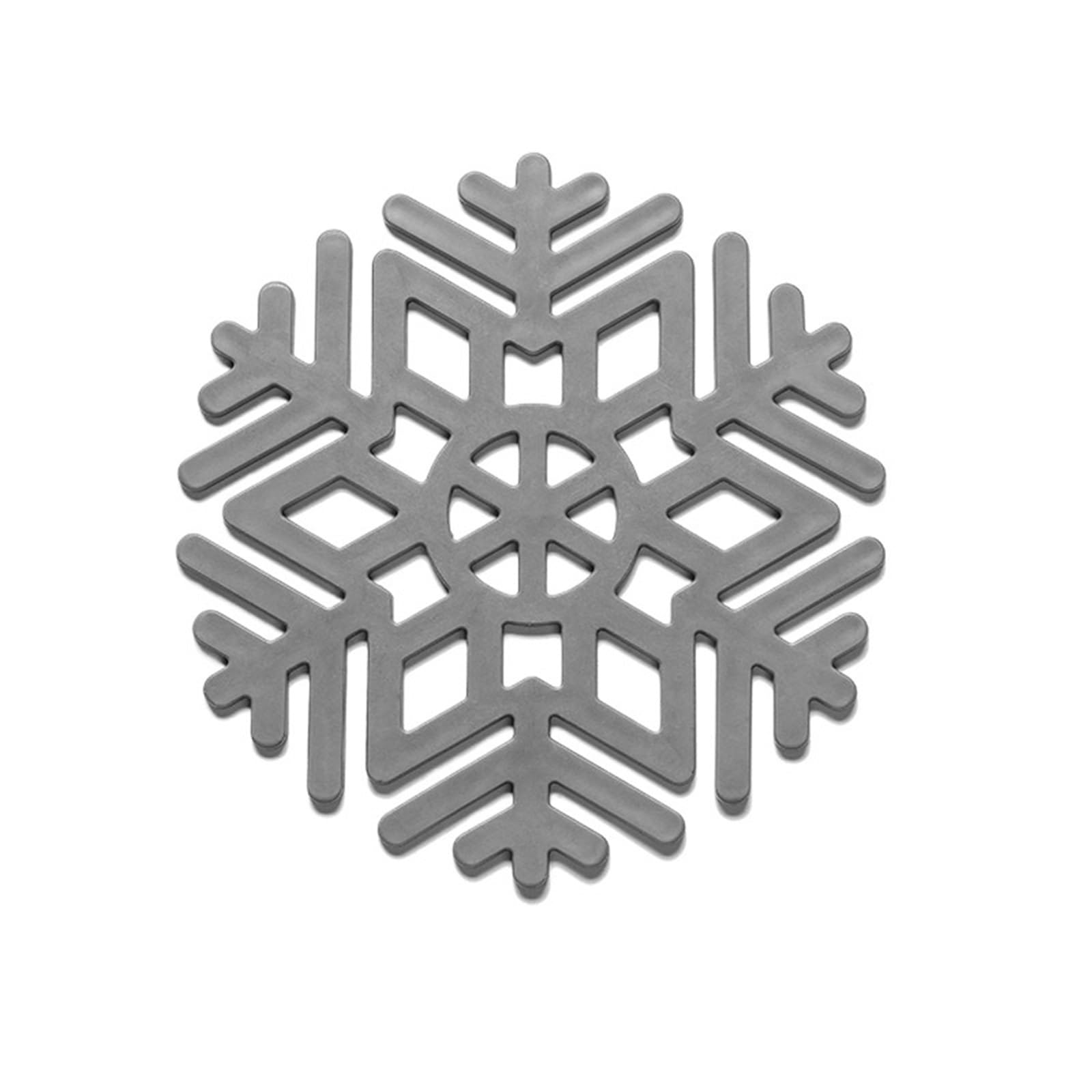10Pcs Snowflake Silicone Coaster Heat Insulation And Anti-skidding Coffee Drink Hot Pad for Cap(Color2)