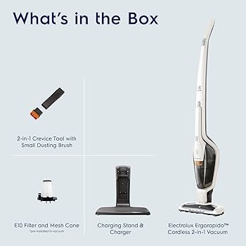 【Electrolux】ERGORAPIDO スティッククリーナー bedpro Electrolux Ergorapido Cordless Vacuum, 2-in-1 Detachable Hand Unit