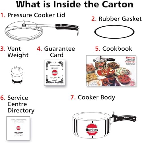 Miniatura 28 de Olla a presión de aluminio Hawkin Classic CL15, pequeña, 0.4 galones, color plateado, Plateado