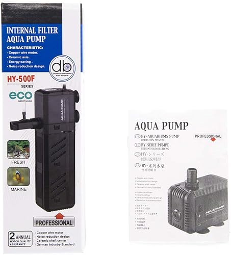 Miniatura 7 de MQ Bomba de agua sumergible de 400 GPH (1500 LH, 15 W) con filtros y boquillas de agua, ultra silenciosa para acuario, pecera, estanque, fuente,
