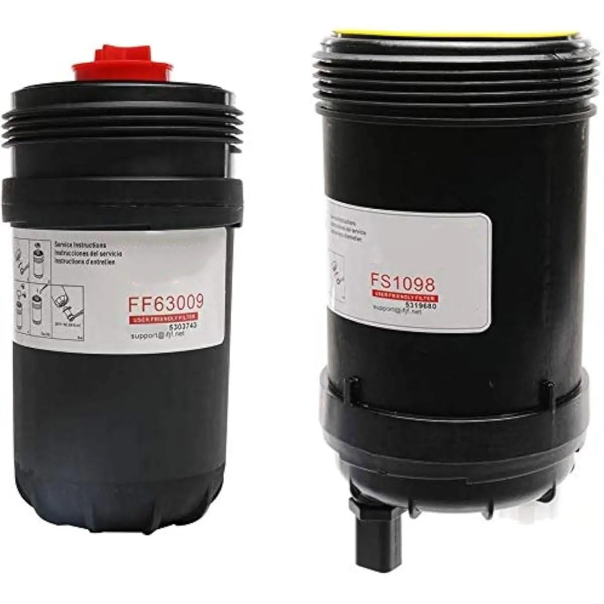 Filtro Gasoil Ajuste para motor diésel B6.7 ISB6.7/QSL9 L9 para filtro de combustible 5303743 FF63009 FS1098 reemplazo Filtro Diesel para Coche