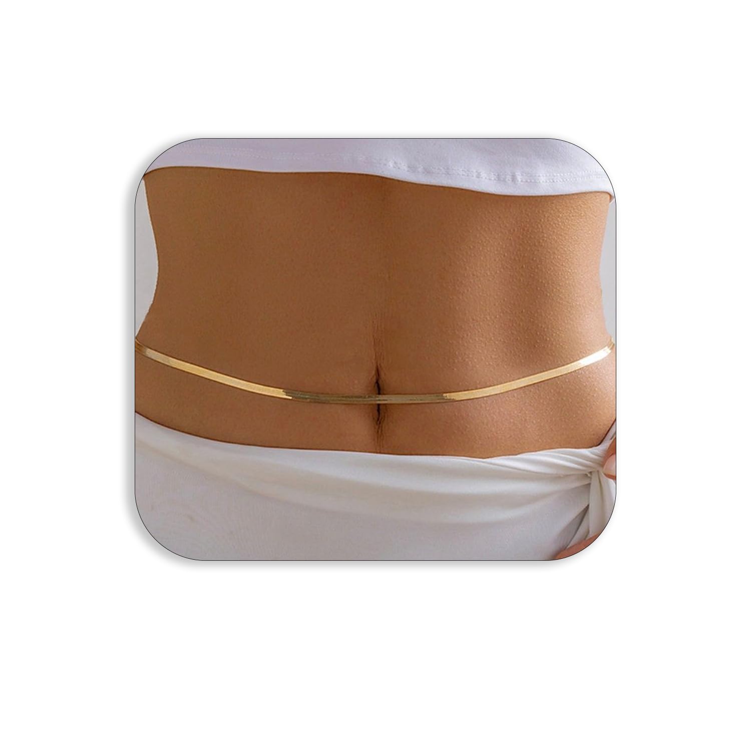 FASHIONS Adjustable Stylish Flat Snake Waist Belly Chain Kamarbandh Beach Bikini Body Chains for Women & Girls