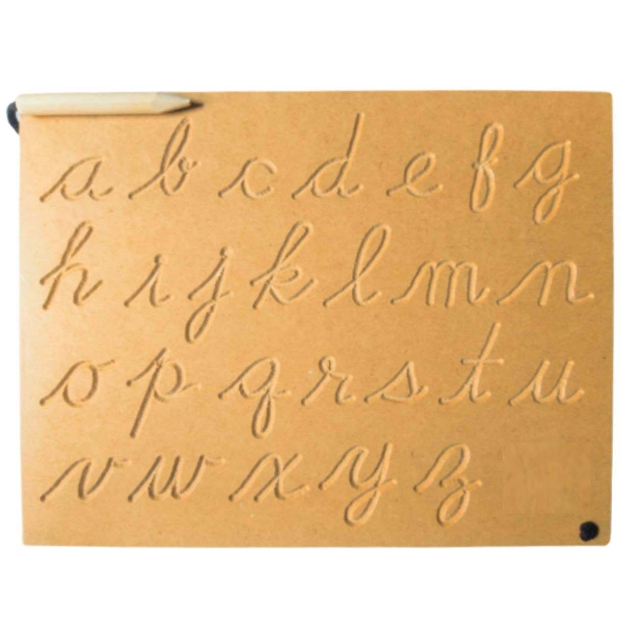 Buy DgCrayons Wooden Small Alphabet Cursive Tracing Board with Dummy