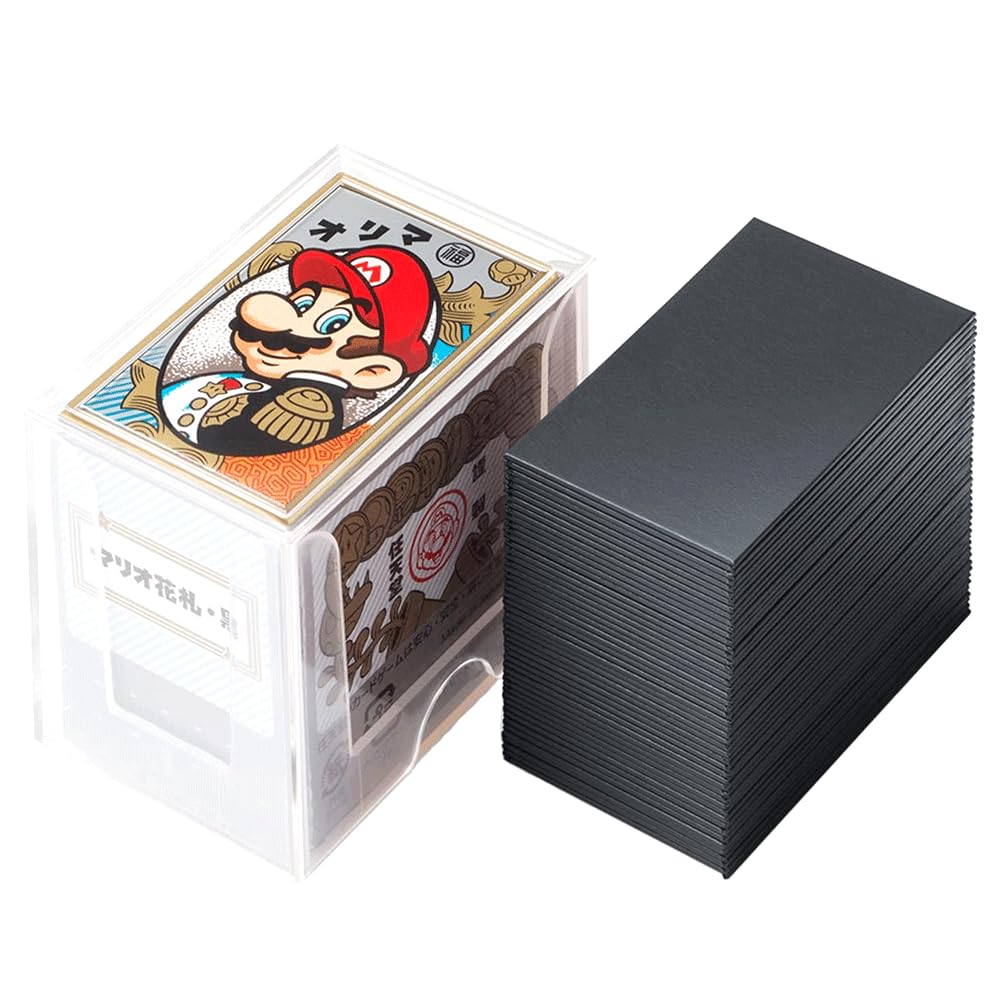 Nintendo Hanafuda, Popular Around the World, Flower Cards Mario, Black (Includes Instructions for Playing Instructions) : Toys & Games