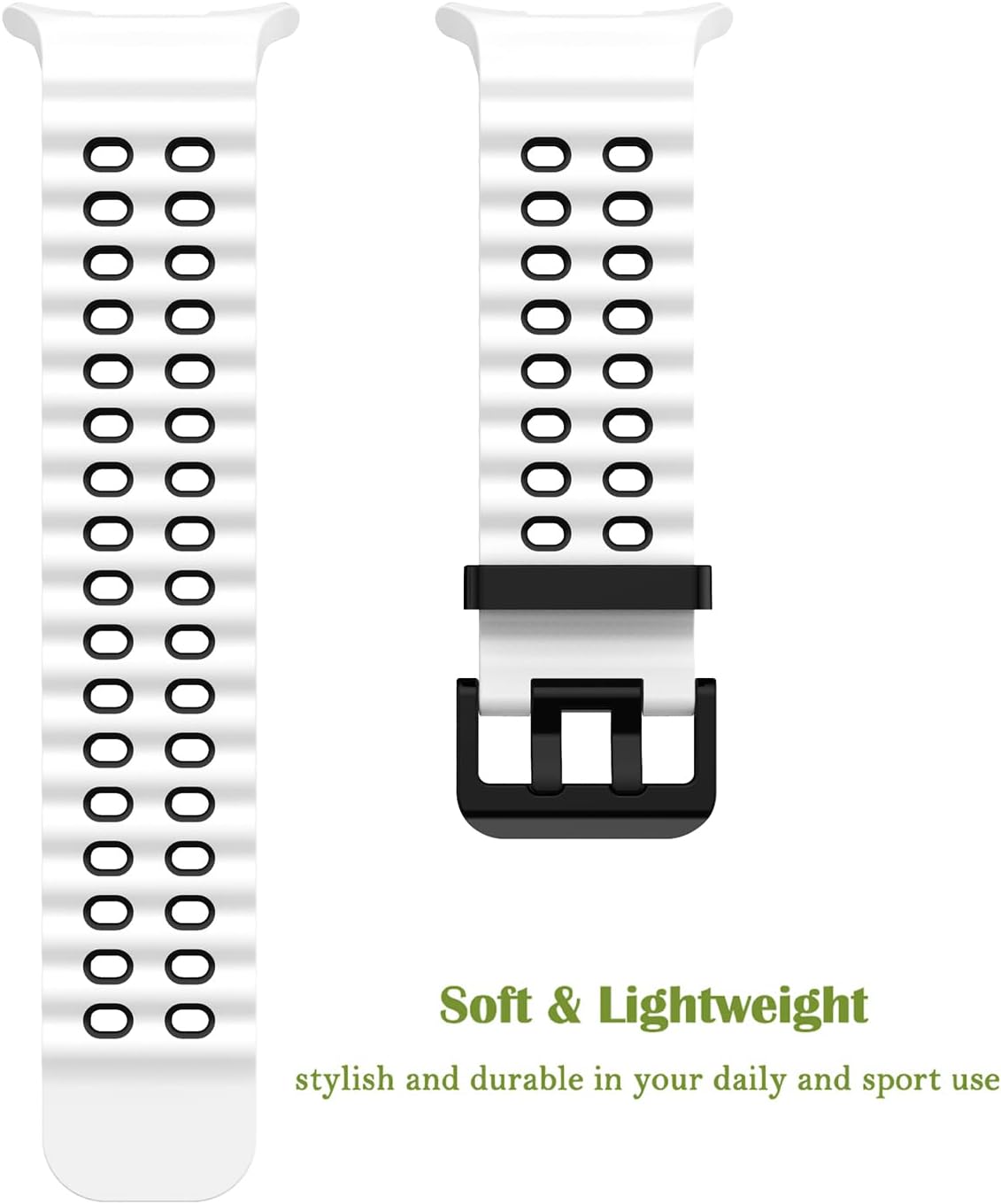 DEALELE Bands Compatible with Samsung Galaxy Watch 7 Ultra (47mm), Soft Football Pattern Silicone Replacement Strap for Galaxy Watch Ultra 47mm Women Men