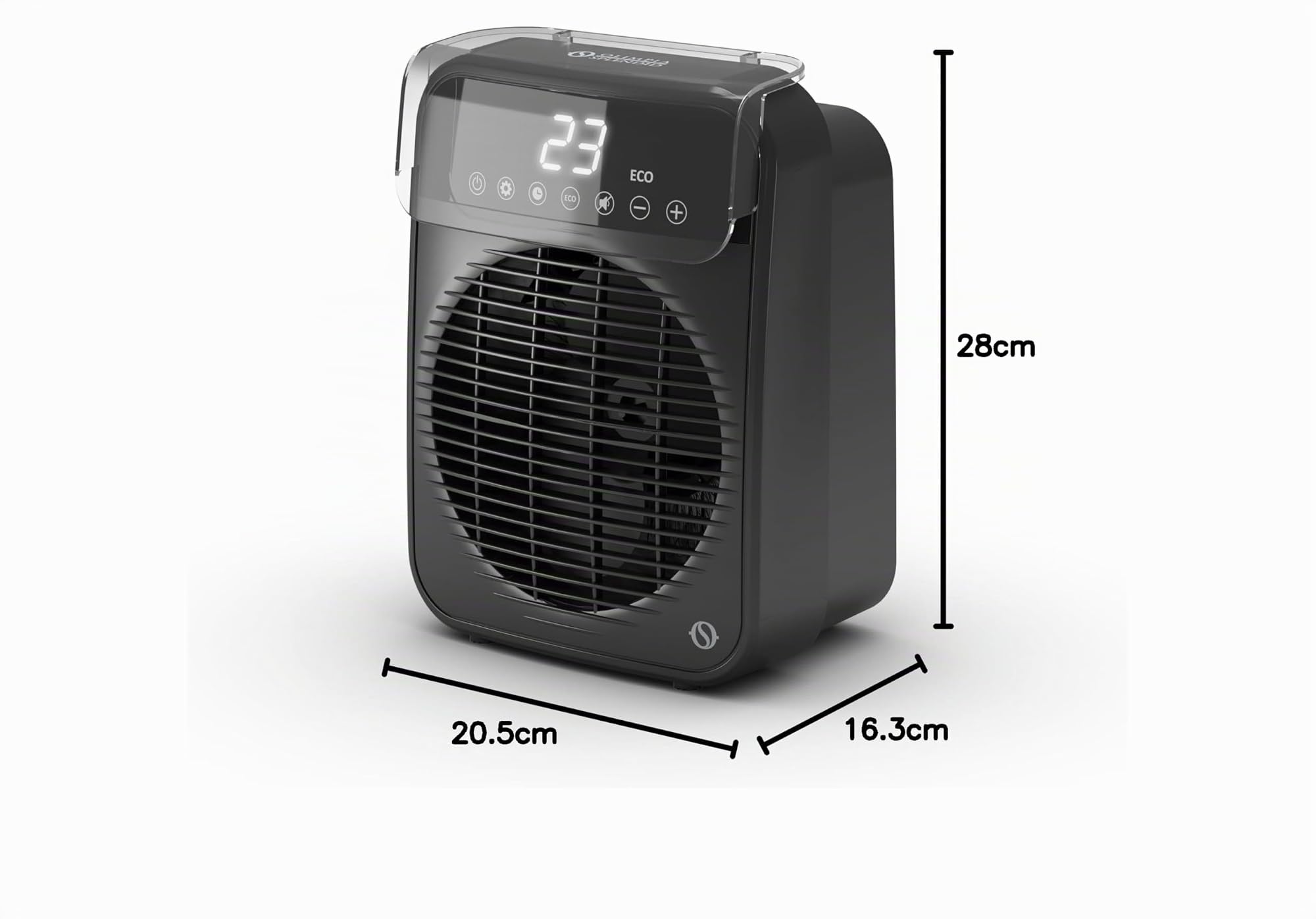 Olimpia Splendid 99241 Caldo Tekno - Termoventilatore fino a 2.000 W, IP21, eco mode, riscalda 60 m³