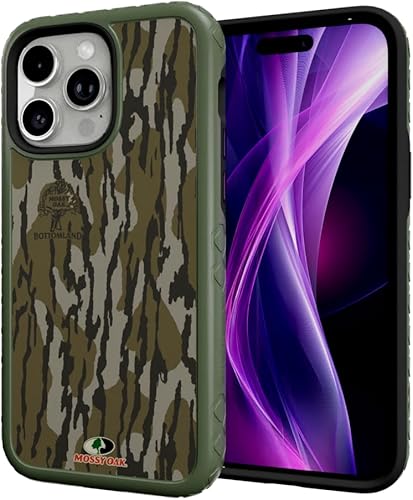 cellhelmet Mossy Oak Bottomland Original Fortitude - Carcasa para iPhone 14 Pro Max, color verde oliva