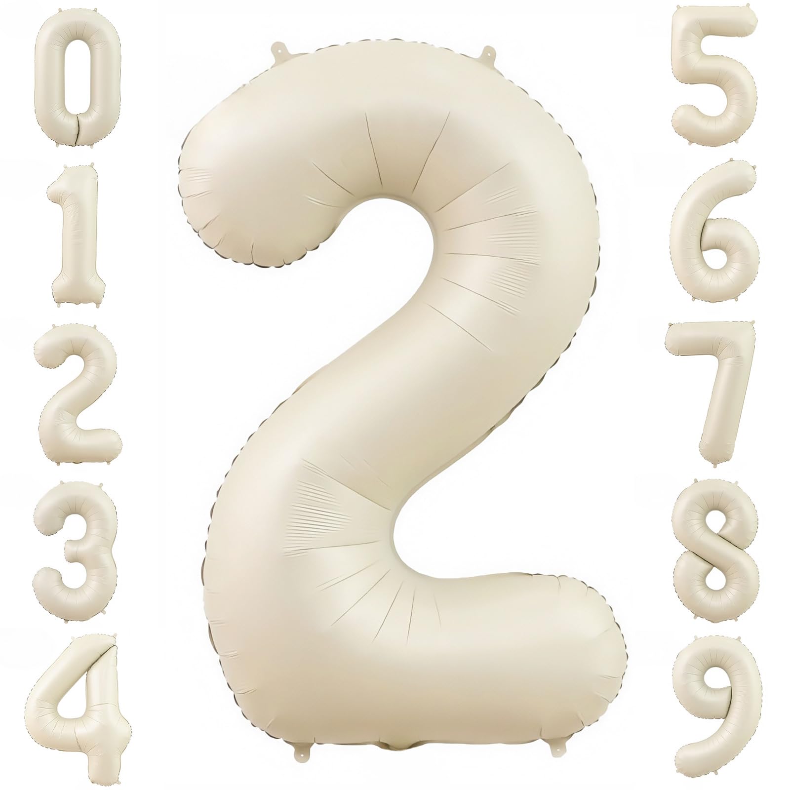 Photo 1 of BBPOOL Cream Number 2 Balloon - 40 Inch Helium Mylar