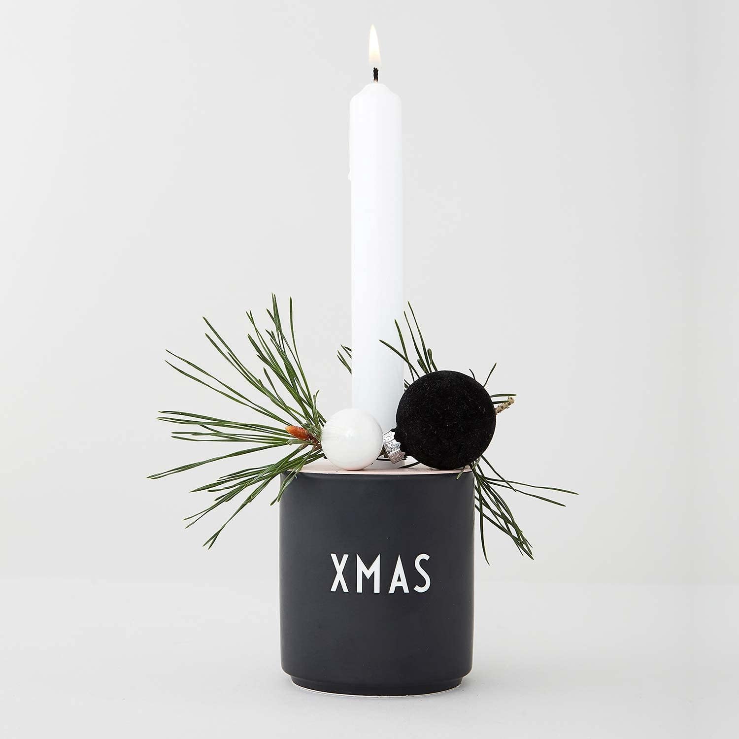 Design Letters Christmas Mugs, Black Xmas