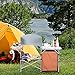 Giantex Folding Grill Table with 26'' Tabletop and Detachable Windscreen, Aluminum Portable Camp Cook Station Carry Bag Quick Set-up, BBQ Camping Picnic Backyard Outdoor Camping Kitchen Table (Brown)